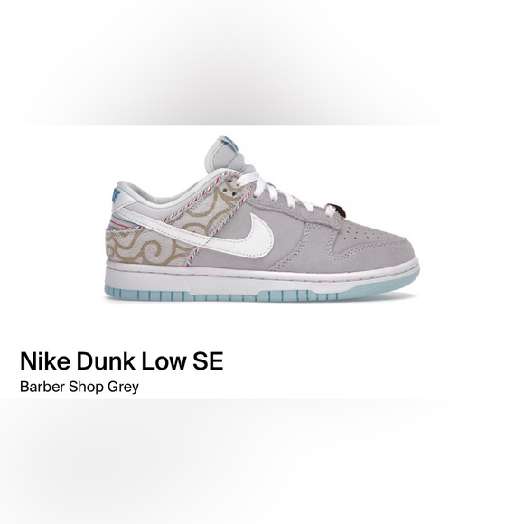 Nike Other - Nike Dunk Low SE Barber Shop Grey